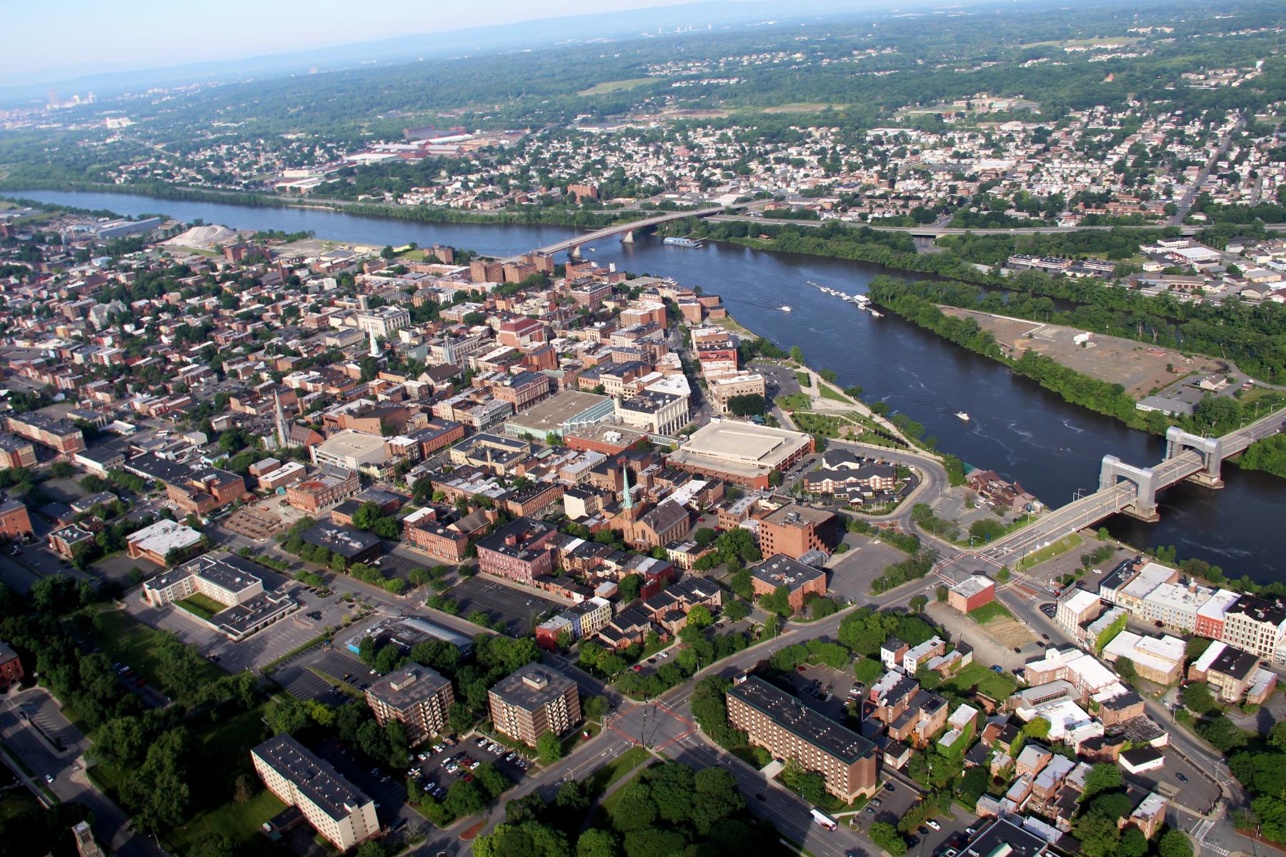 Office Space for Rent Downtown Troy, NY | The Gurley Building  Aerial Office Space for Rent Downtown Troy, NY | The Gurley Building Arial